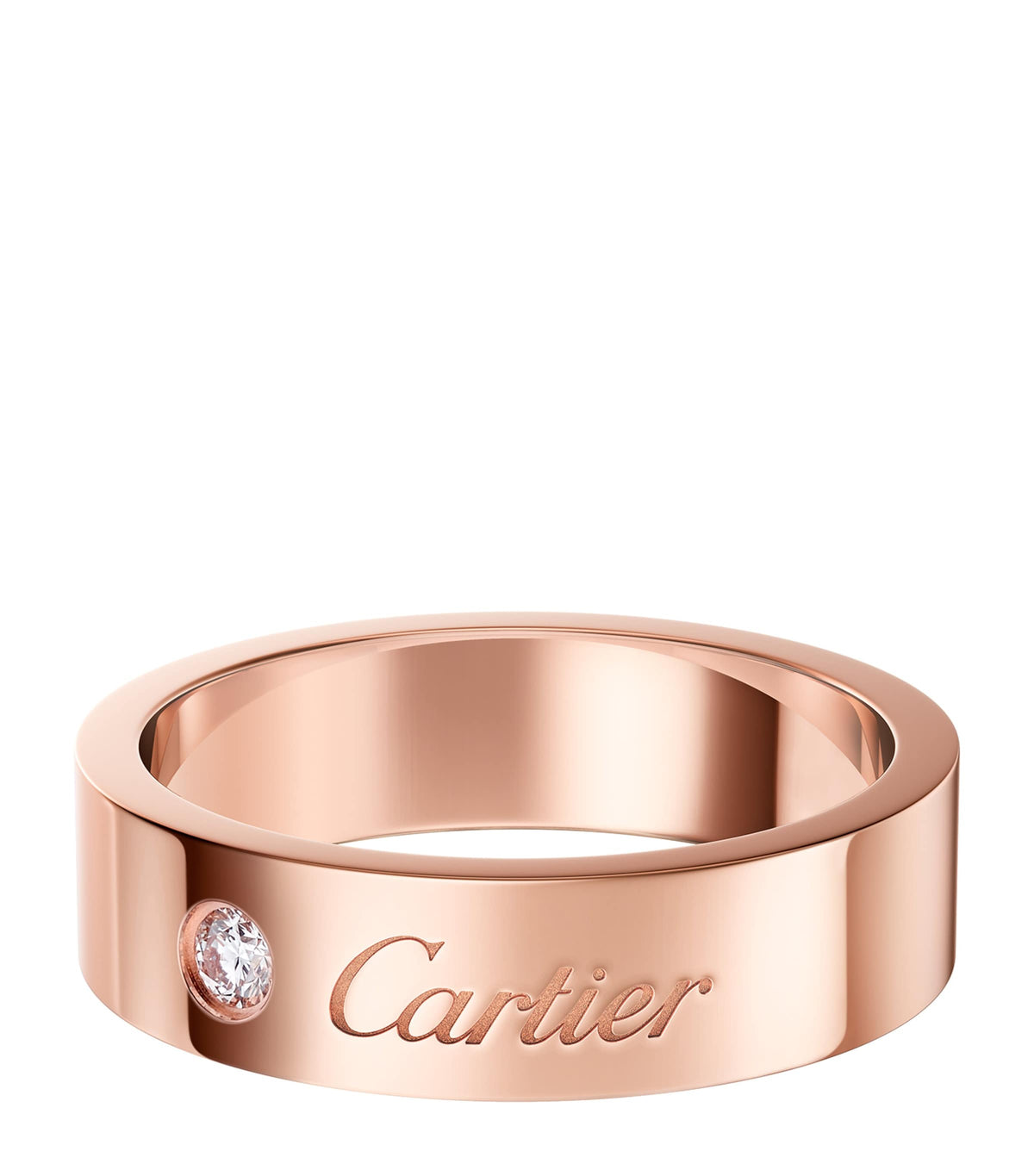 Cartier rose gold wedding ring with diamond - British product