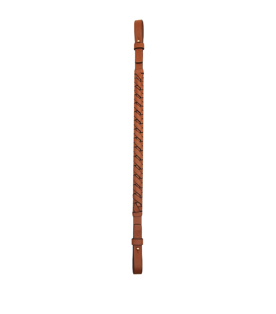 LOEWE leather woven spiral strap 47cm, imported from the UK