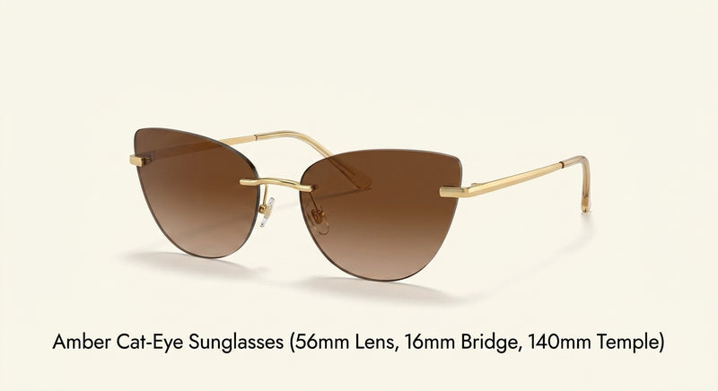 Cartier cat eye sunglasses gold-tone metal frames, imported from the UK