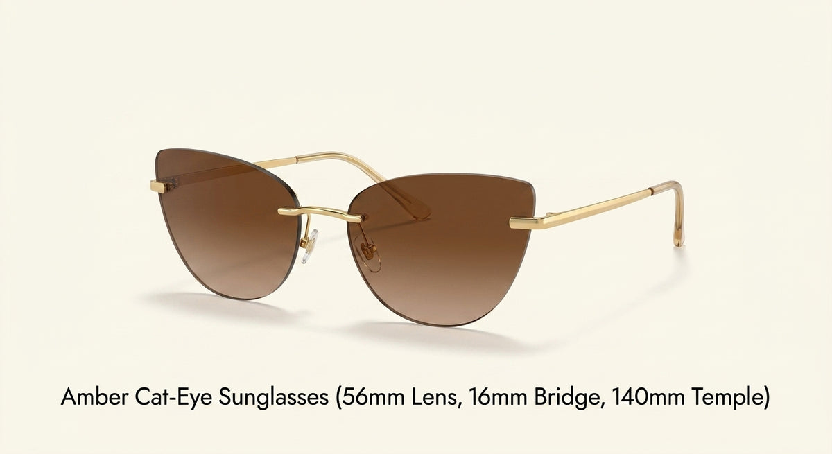 Cartier cat eye sunglasses gold-tone metal frames, imported from the UK