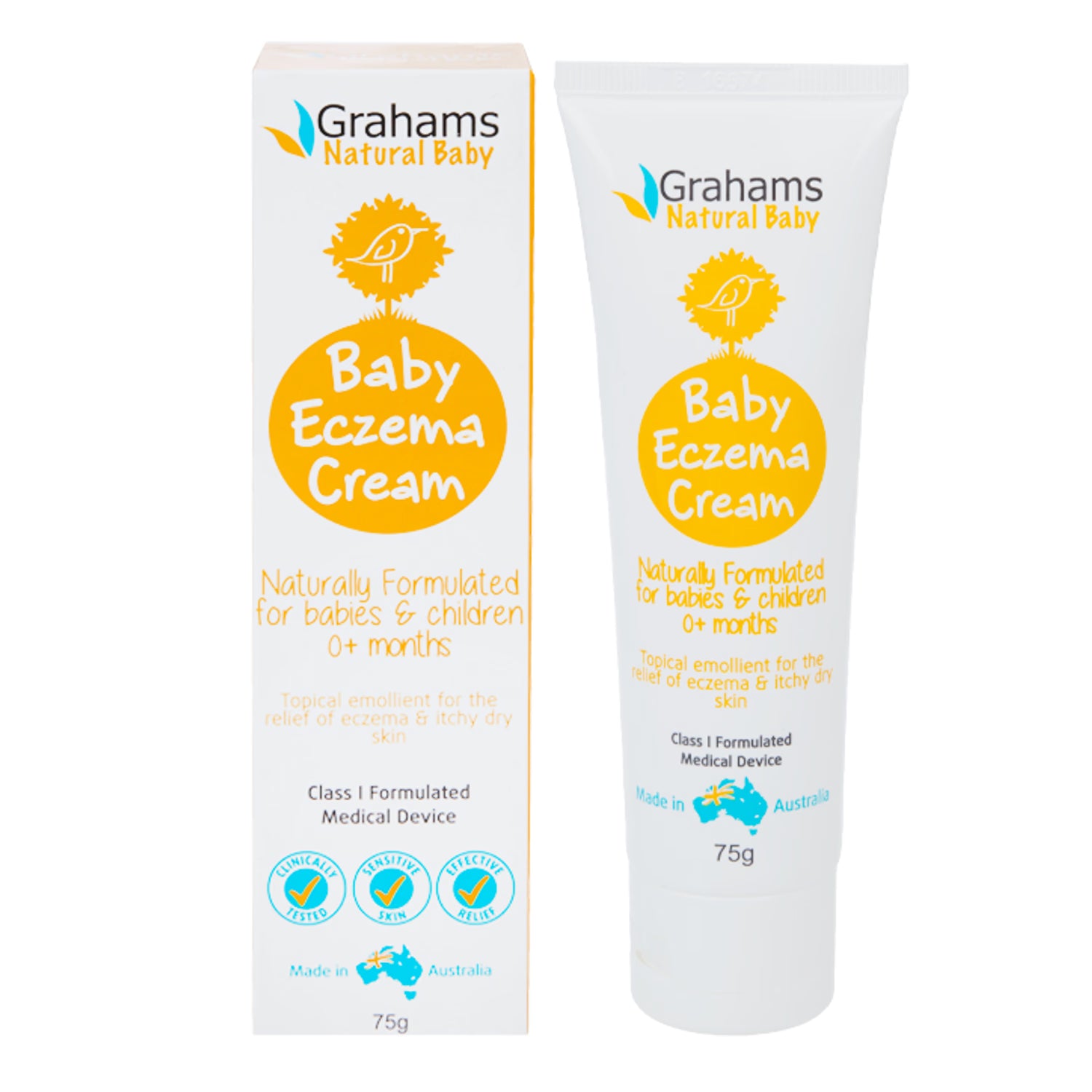 Grahams Natural baby eczema cream for sensitive skin (British brand)