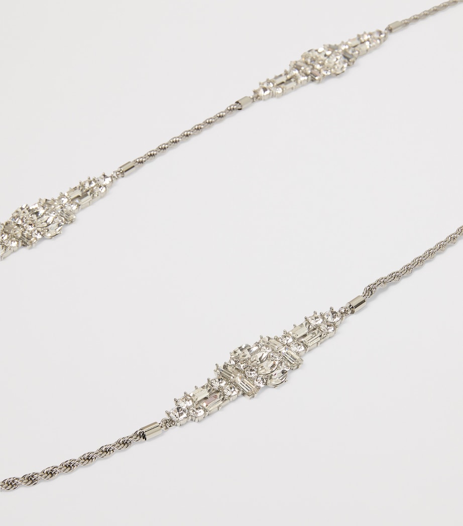 Marina Rinaldi embellished torchon chain necklace, imported from the UK