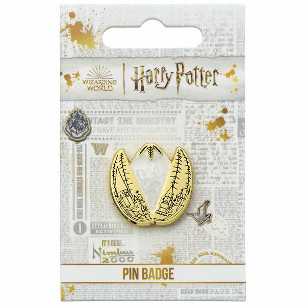 Harry Potter officially licensed golden egg badge 25mm - British product