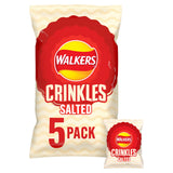 Walkers Crinkles Simply Salted Multipack Crisps x5 23g GOODS Sainsburys   