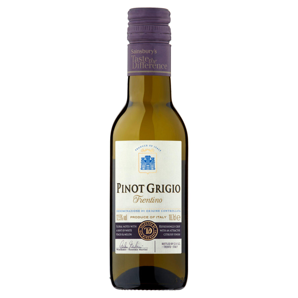 Sainsbury's Pinot Grigio DOC Trentino, Taste the Difference 18.7cl