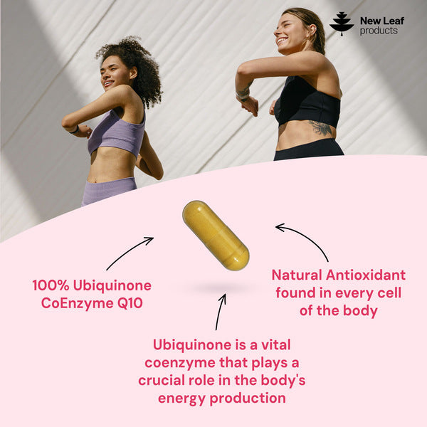 New Leaf CoQ10 200mg ubiquinone 120 capsules, imported from the UK