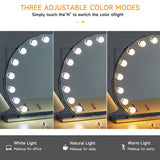 Livingandhome LED Makeup Mirror 3 Colour Modes 50cm imported from the UK