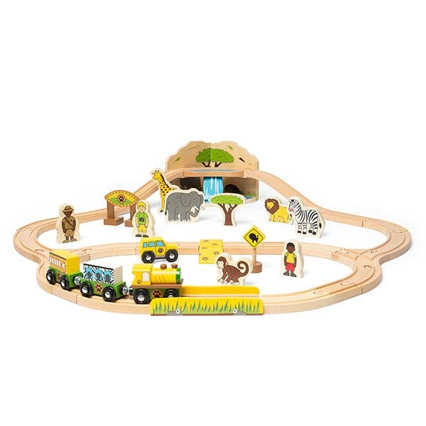 Bigjigs Rail Safari Train Set GOODS Superdrug   