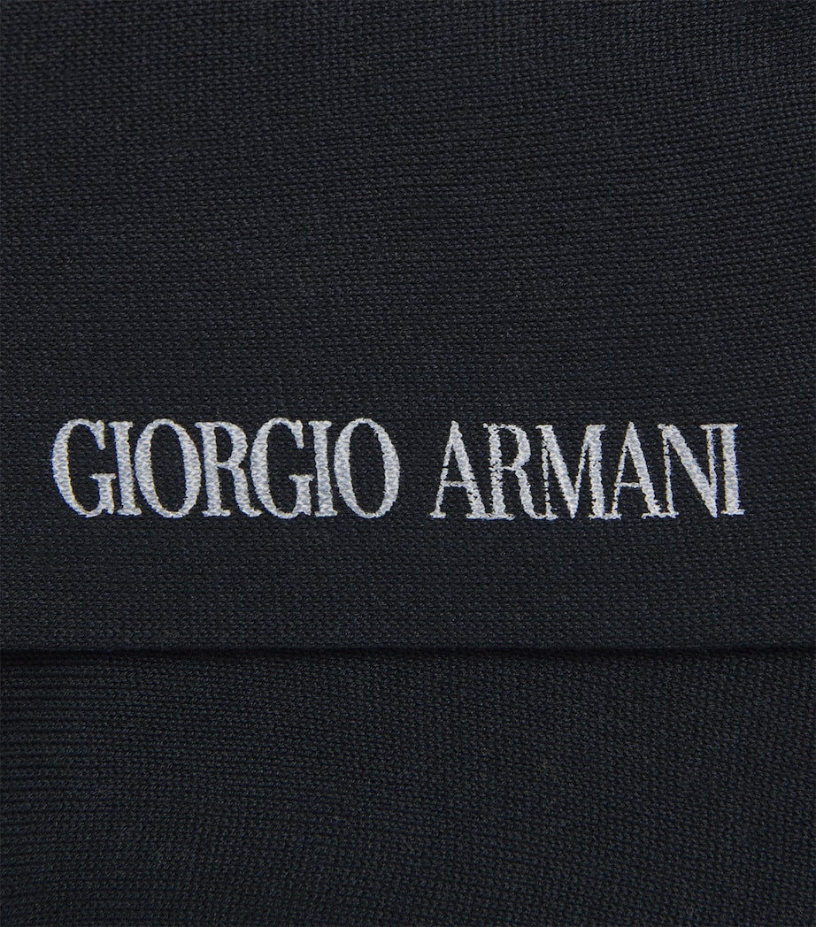 Giorgio Armani cotton logo socks (British brand)