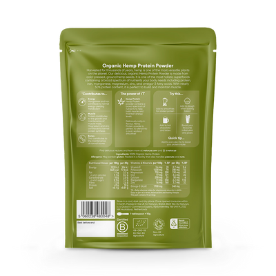 Poudre de protéine de chanvre biologique Naturya 300g