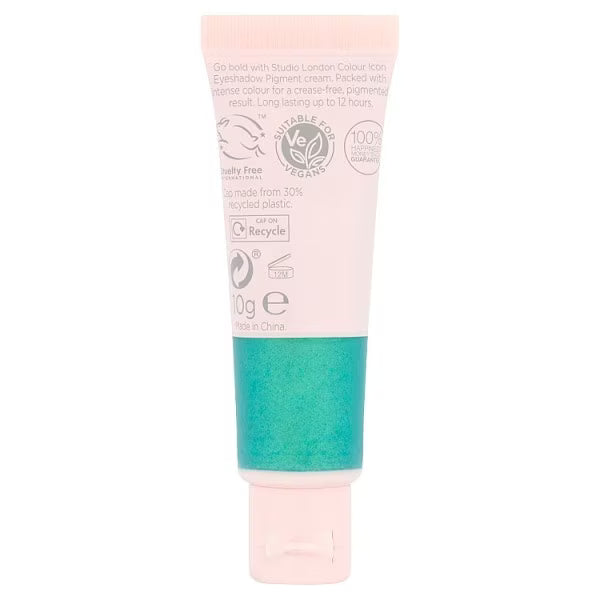 Studio London eyeshadow pigment Emerald Mermaid (British brand)