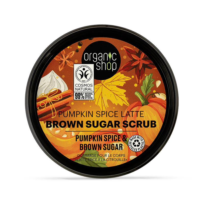 Organic Shop Pumpkin Spice Latte body scrub 250ml, UK version