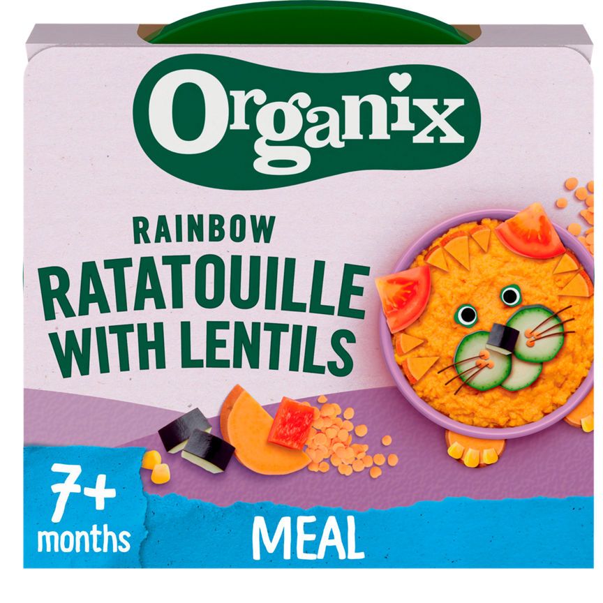 Organix Rainbow Veggies with Lentils Organic Baby Food Baby Food ASDA   