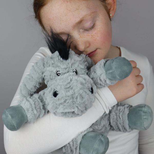 Wheat Bag Co. microwavable plush donkey, imported from the UK