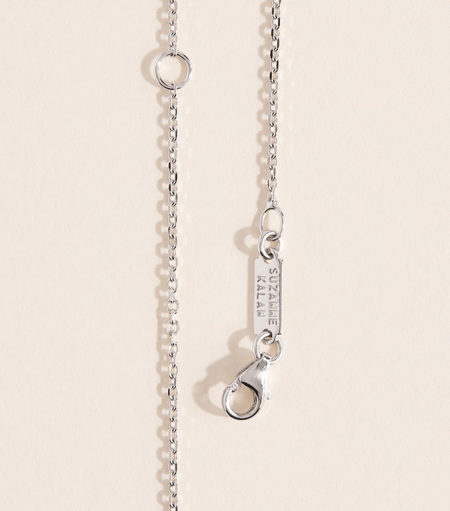 Suzanne Kalan Infinite pendant necklace in white gold and diamonds, UK version