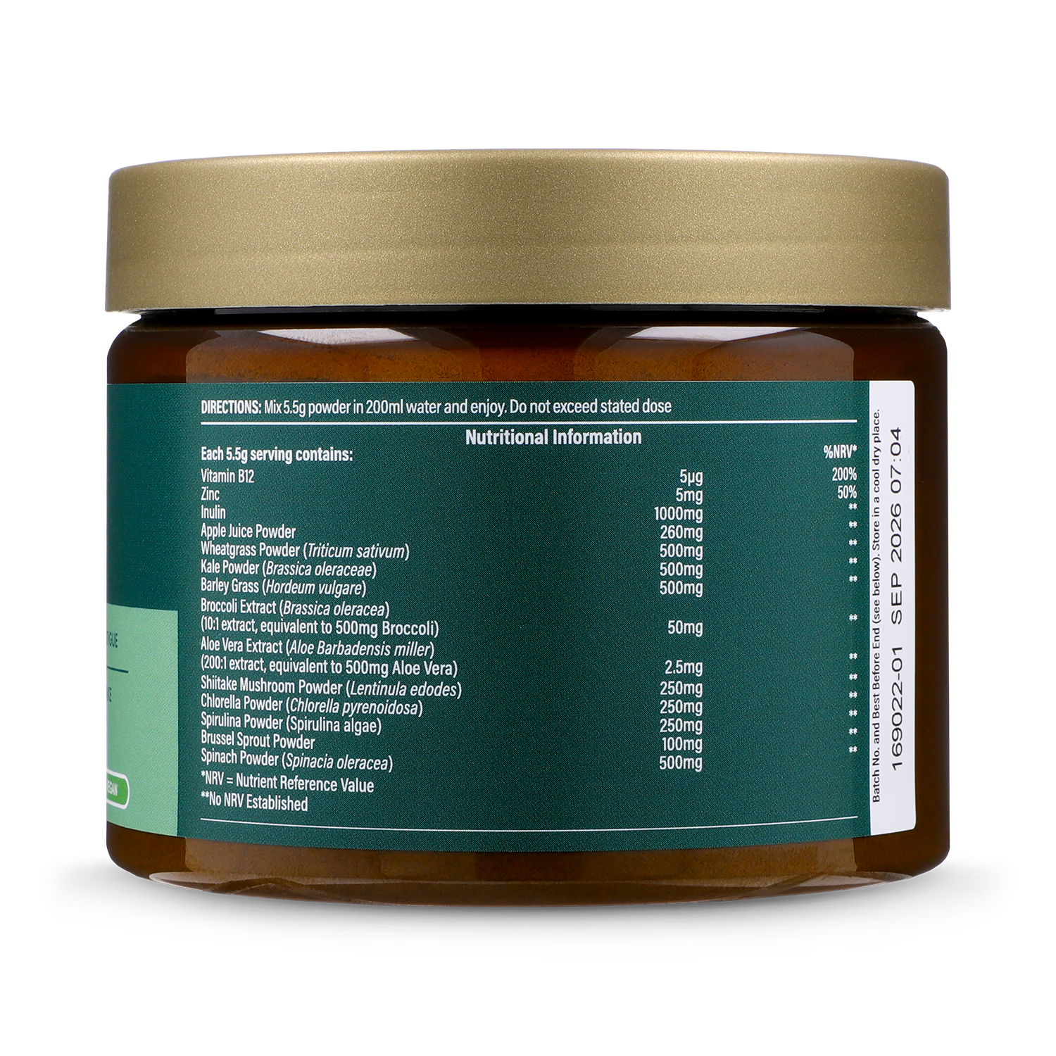 Holland & Barrett Supergreens Powder 165g, UK version