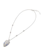 Bvlgari Serpenti Seduttori white gold necklace with diamonds, imported from the UK