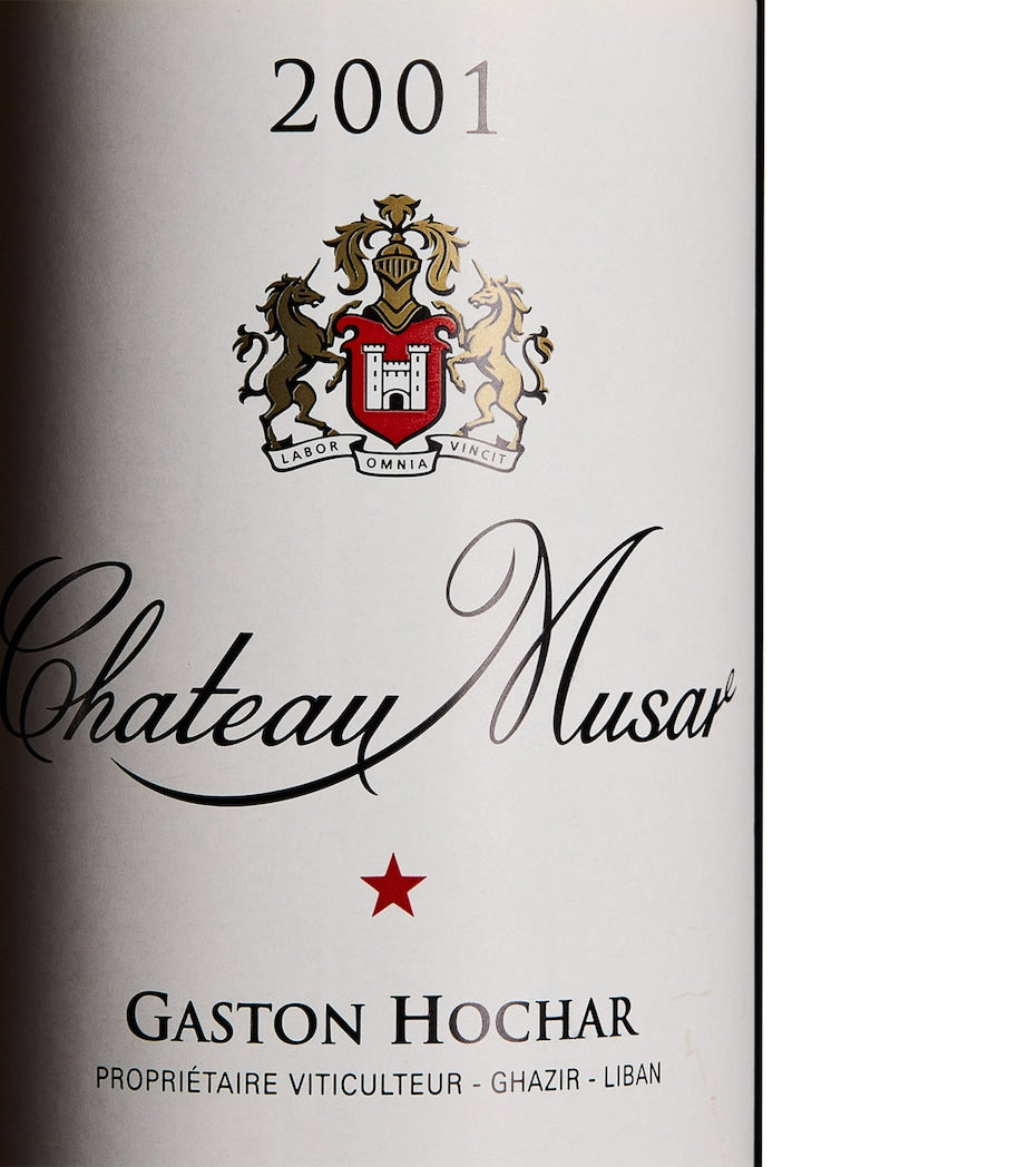 Chateau Musar red wine 2001 vintage 75cl - British product