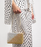 Judith Leiber Slim Slide Gradient Caviar Clutch Bag, imported from the UK
