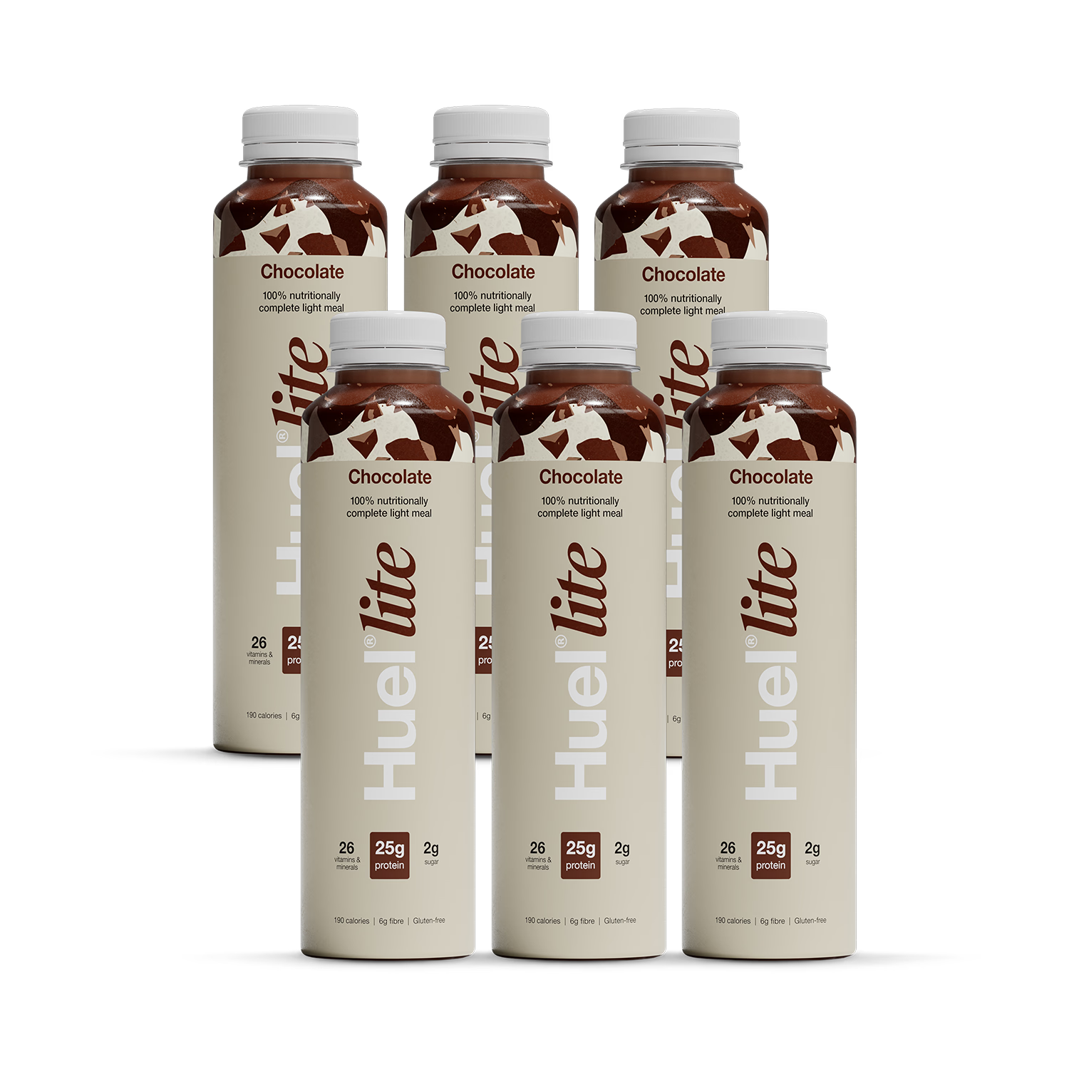 Huel Lite chocolate complete meal 6x500ml, UK version