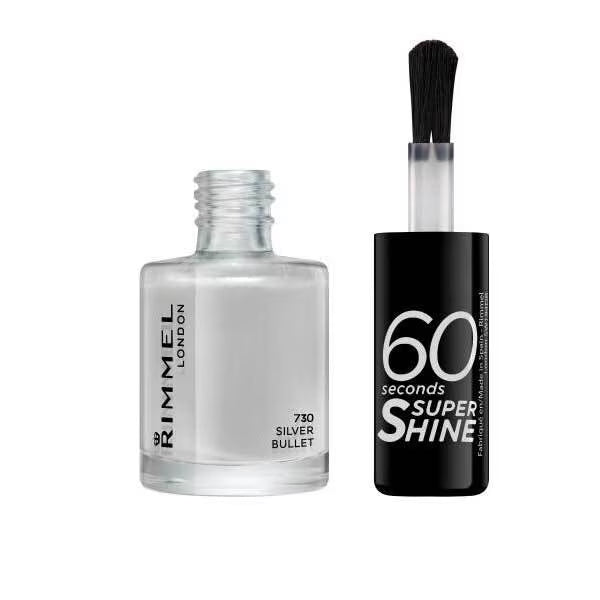 Rimmel silver nail polish 8ml (British brand)