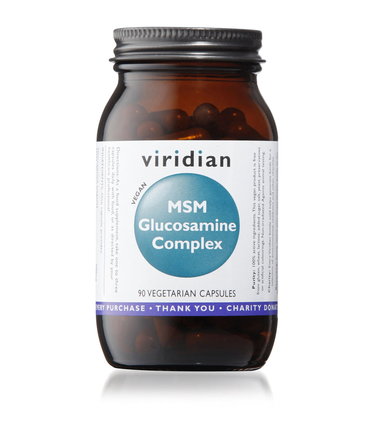 Viridian MSM Glucosamine Complex 90 capsules (British brand)