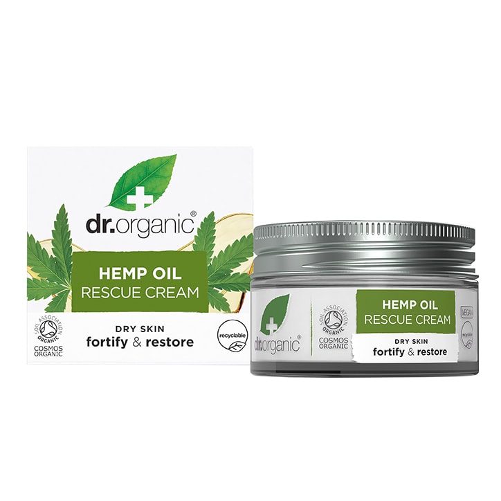 Dr Organic Hemp Oil 24hr Rescue Cream 50ml - McGrocer