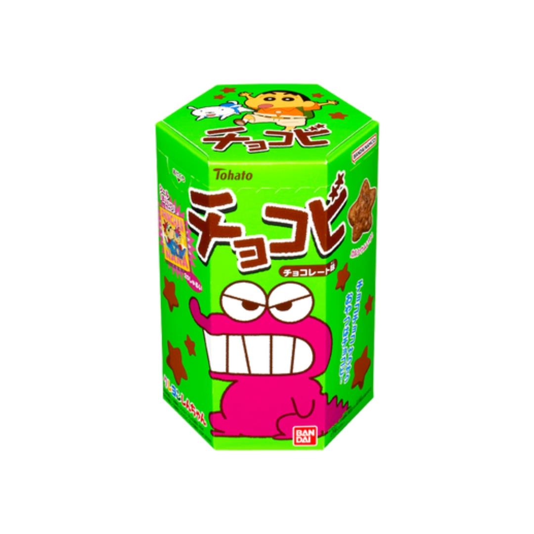 Tohato Crayon Shin-chan Chocobi chocolate snack, UK version