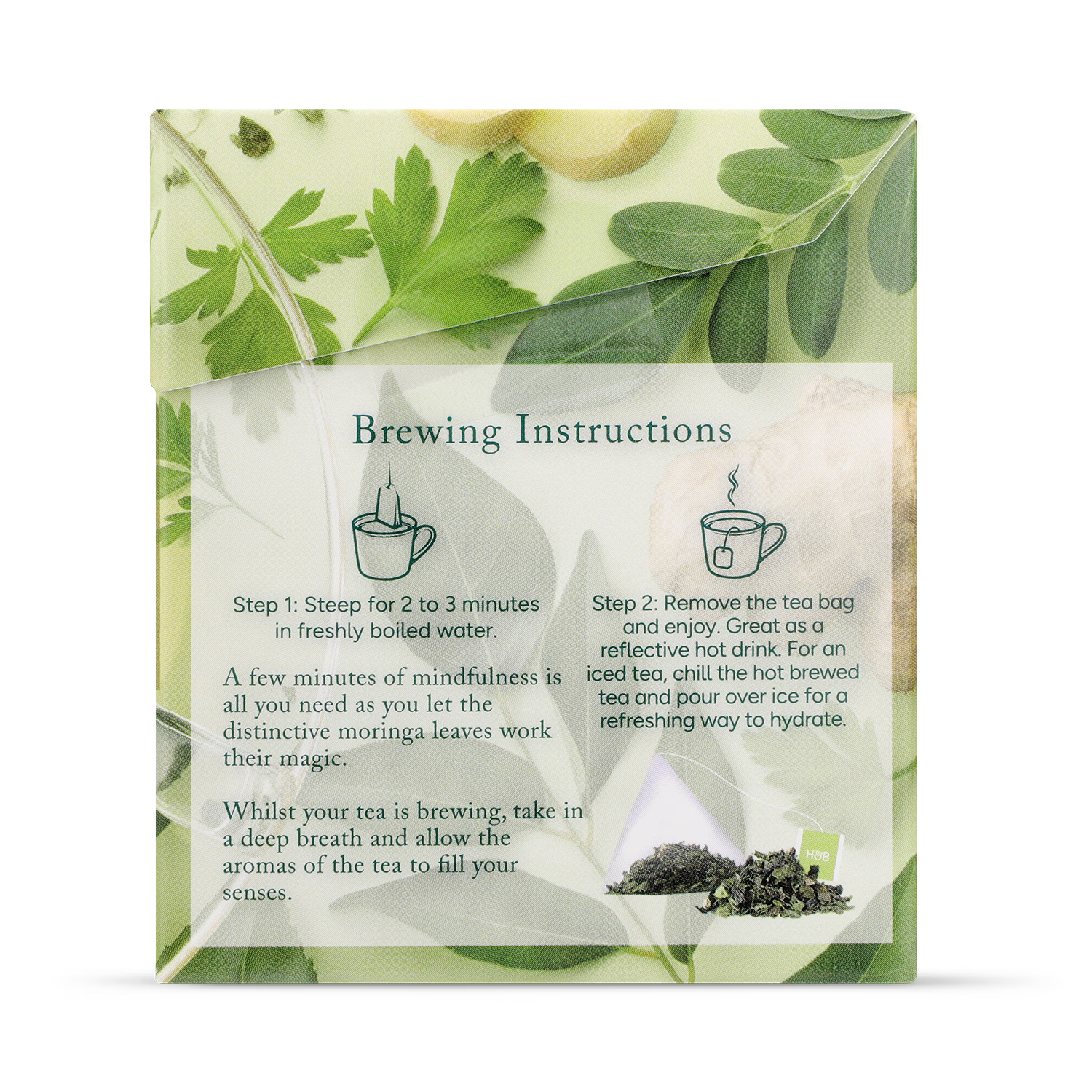 Holland & Barrett Organic Moringa Green Tea 15 bags, UK version