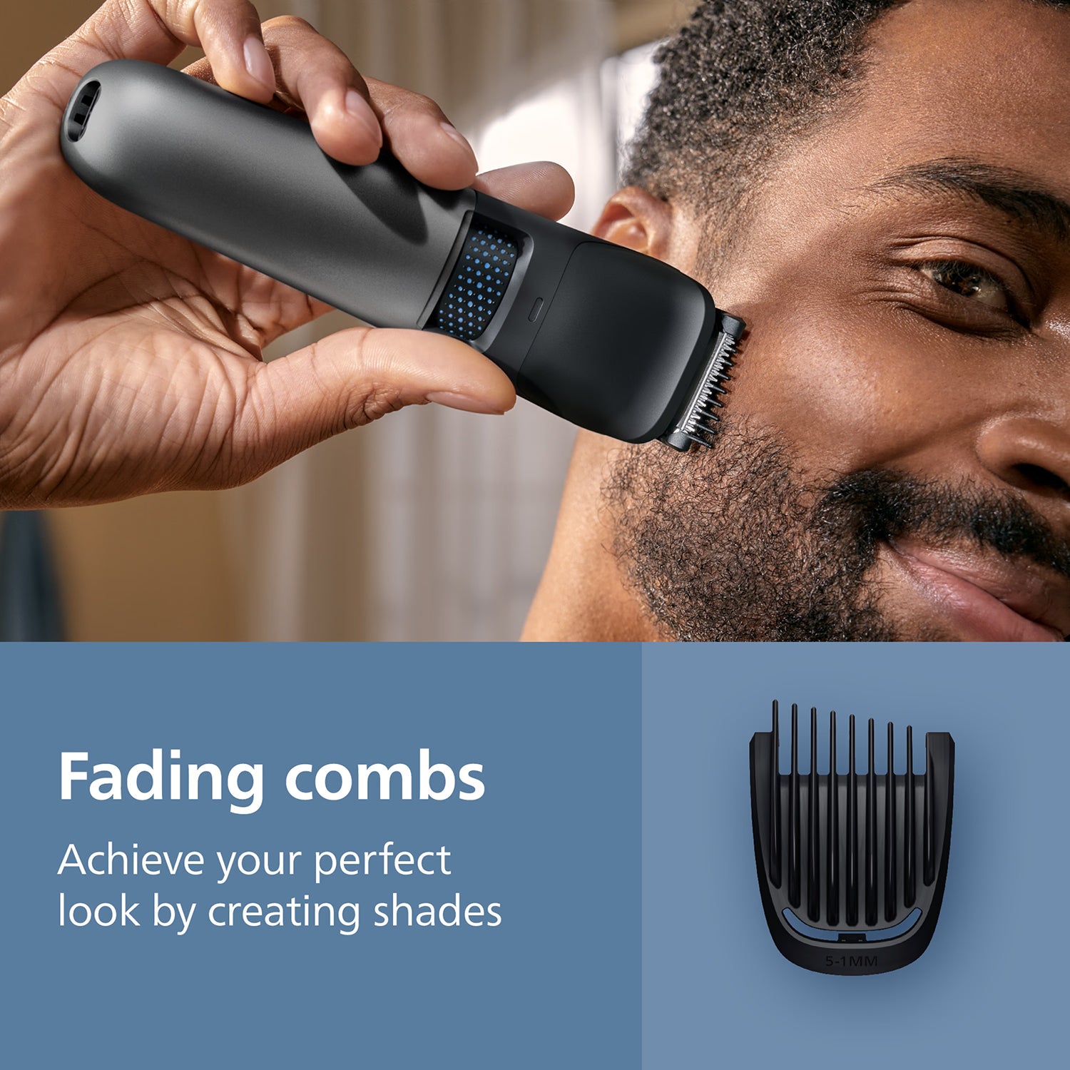 Philips Series 7000 beard trimmer with hair collector (British brand)