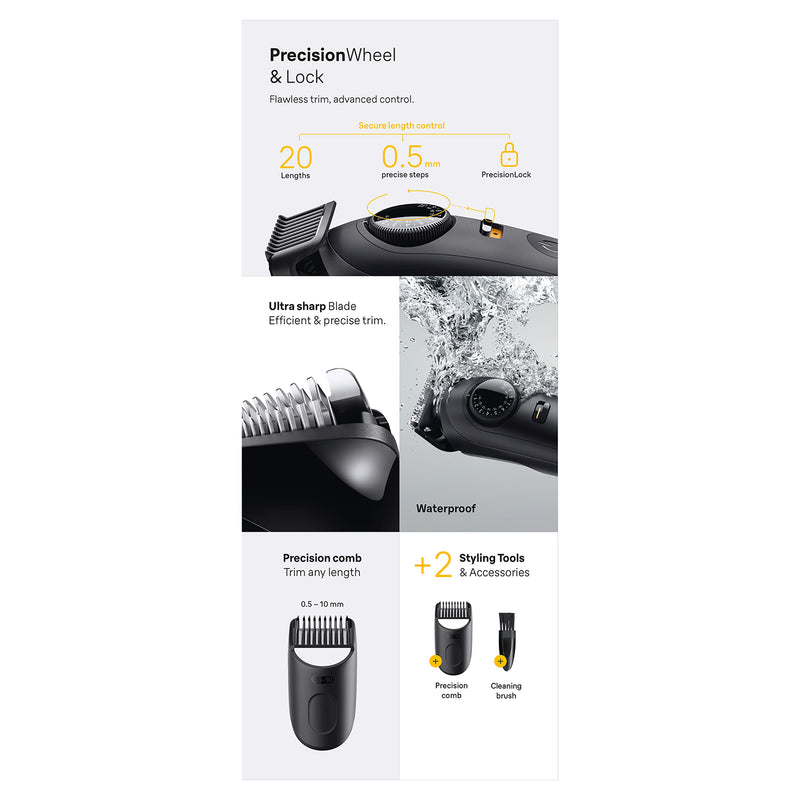 Braun Series 5 beard trimmer black BT5500, UK version