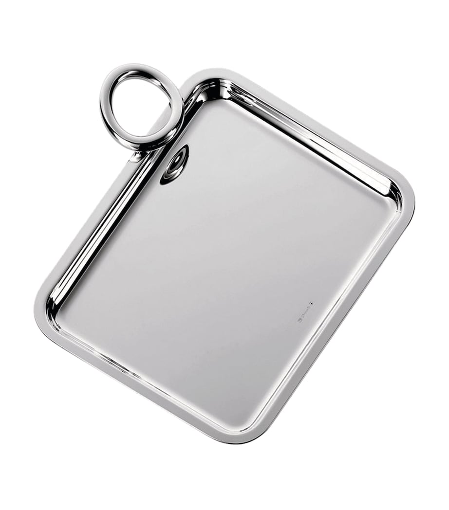 Christofle silver-plated serving tray, 20x16cm - British product