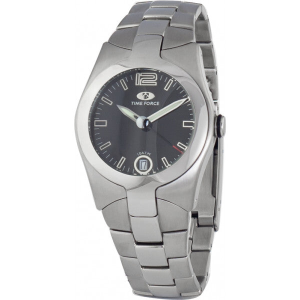 Chronotech black leather ladies watch, UK version