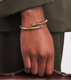 Emily P. Wheeler yellow gold sapphire Tubogas bracelet, imported from the UK
