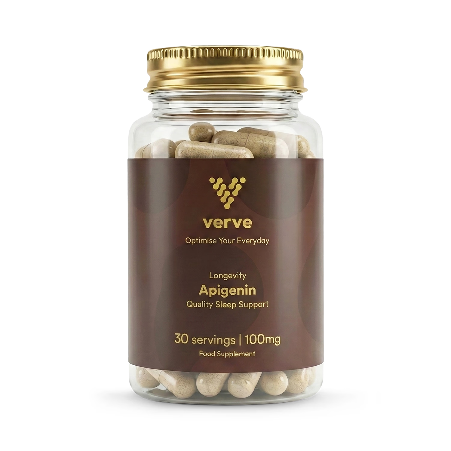 Apigenin 100mg supplement capsules 30 servings - British product