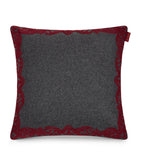 Etro wool-blend cushion with embroidered paisley trim, 45cm - British product