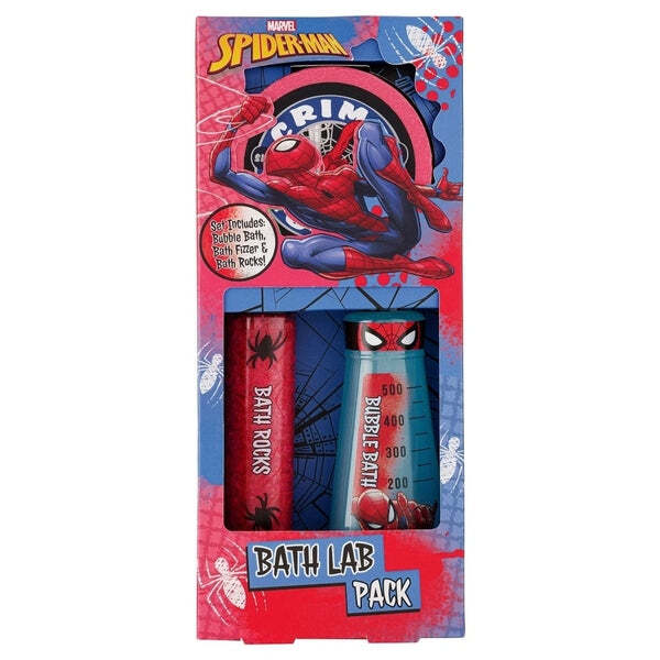 Marvel bath set with fizzer, rocks and bubble bath, UK version