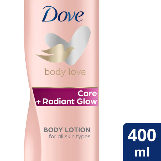 Dove Care+ Body Lotion & Glow Illuminatin Moisturiser 400ml GOODS Sainsburys   