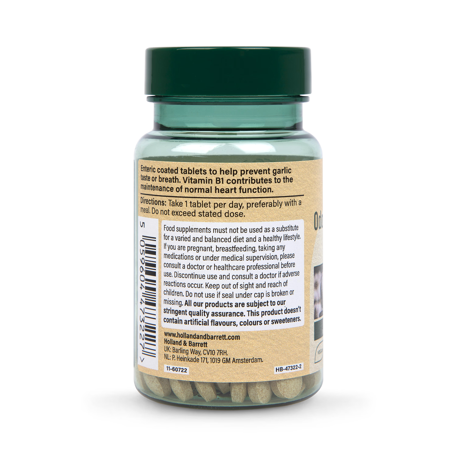 Holland & Barrett garlic tablets 120 count, UK version