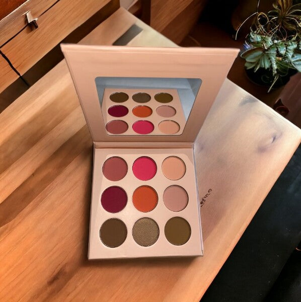 Eeve Beauty Rosy Glow 9 shade blush palette, imported from the UK