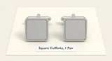 Cartier sterling silver cufflinks with black lacquer, 13mm - British product