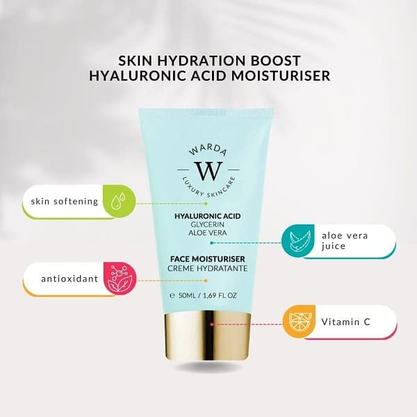 Warda Skin Hydration Boost Hyaluronic Acid Moisturiser 50 ml GOODS Superdrug   