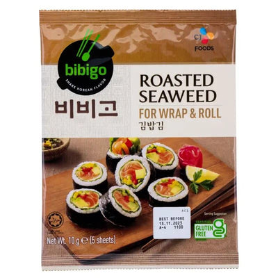 Oriental Mart CJ Bibigo Roasted Seaweed for Wrap & Roll- Buy online at McGrocer