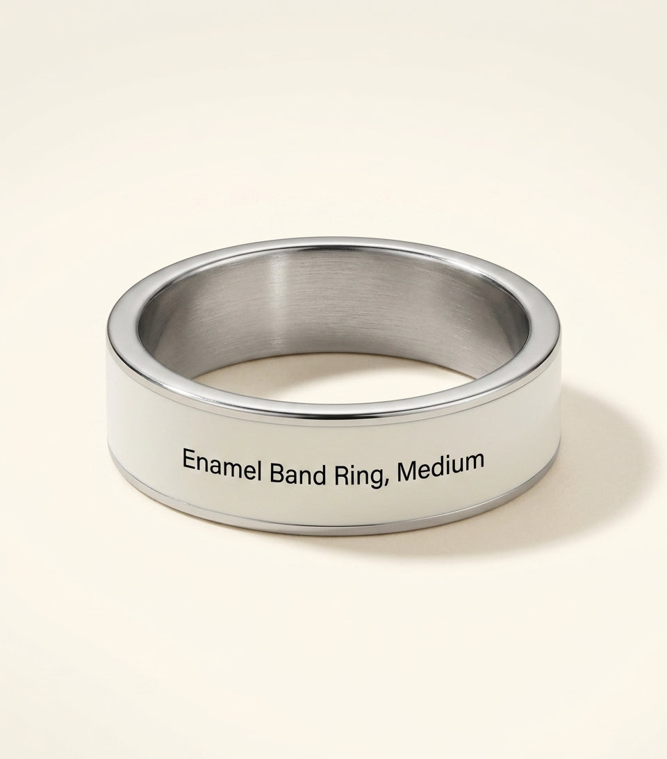 Prada enamel logo ring, UK version