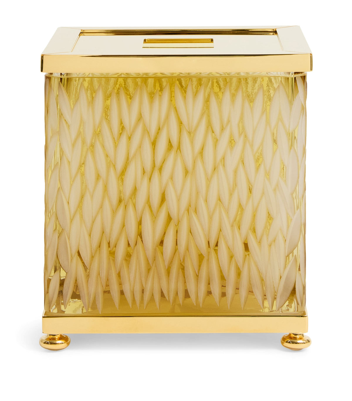 ZODIAC Crystal Amber tissue box (British brand)