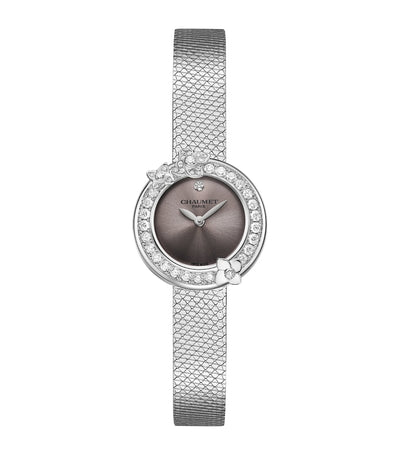 Harrods Chaumet Stainless Steel and Diamond Hortensia Watch 22.4mm- Buy online at McGrocer