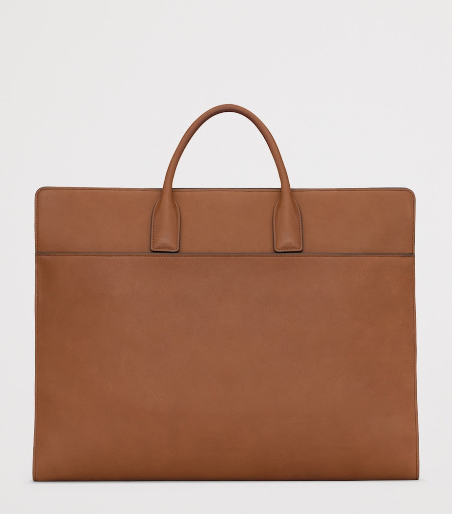 Saint Laurent Sac Du Jour leather briefcase with padlock, imported from the UK