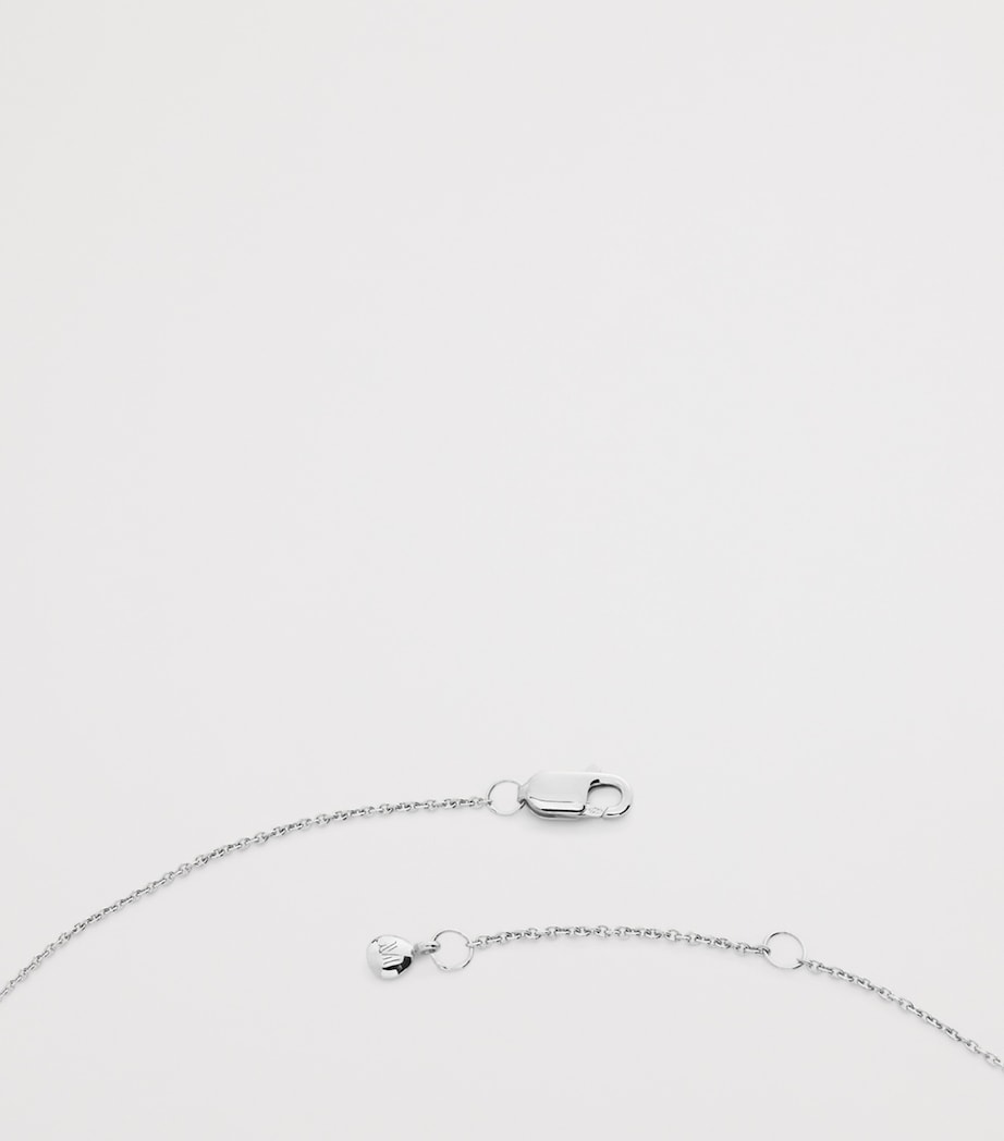 Monica Vinader sterling silver Aries zodiac necklace, imported from the UK