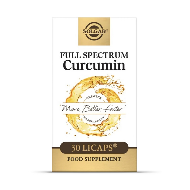 Solgar Full Spectrum Curcumin softgel capsules 30ct (British brand)
