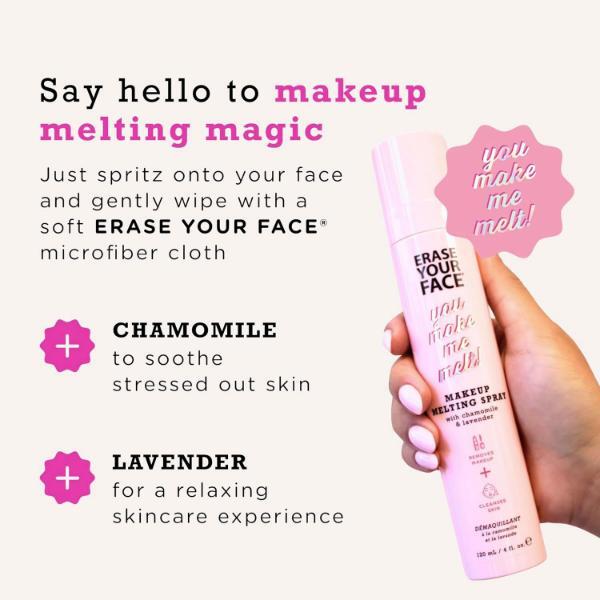 Erase Your Face makeup melting spray Chamomile & Lavender 120ml (British brand)